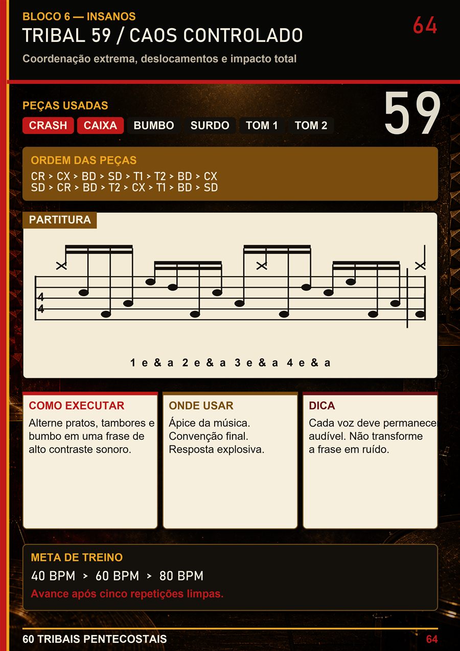 Aplicação musical apresentada no material de tribais